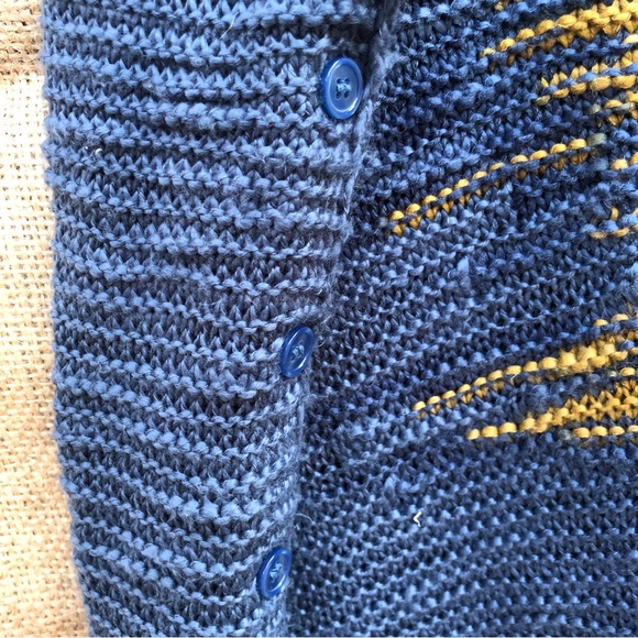 LuLaRoe Knit Mimi Shawl Blue & Green - Open Size - Picture 3 of 7